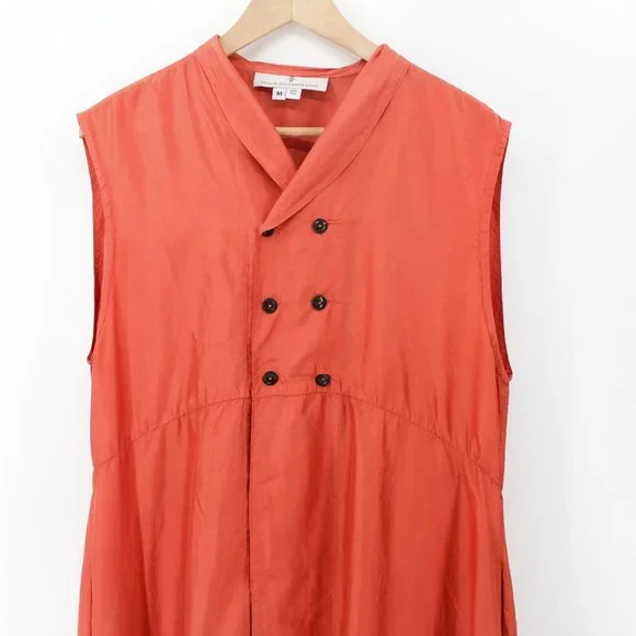 J Morgan Puett Shack Incorporated 100% Silk Empire Dress Vest Duster Long Size M - Picture 16 of 16